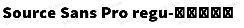 Source Sans Pro regu字体转换